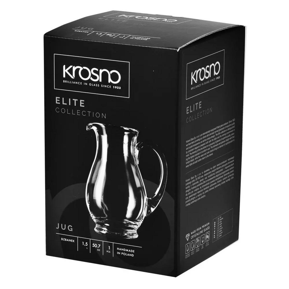 KRUG, 1500 ml, Handgemacht - Transparent, Glas (1.5L) - Krosno Glass