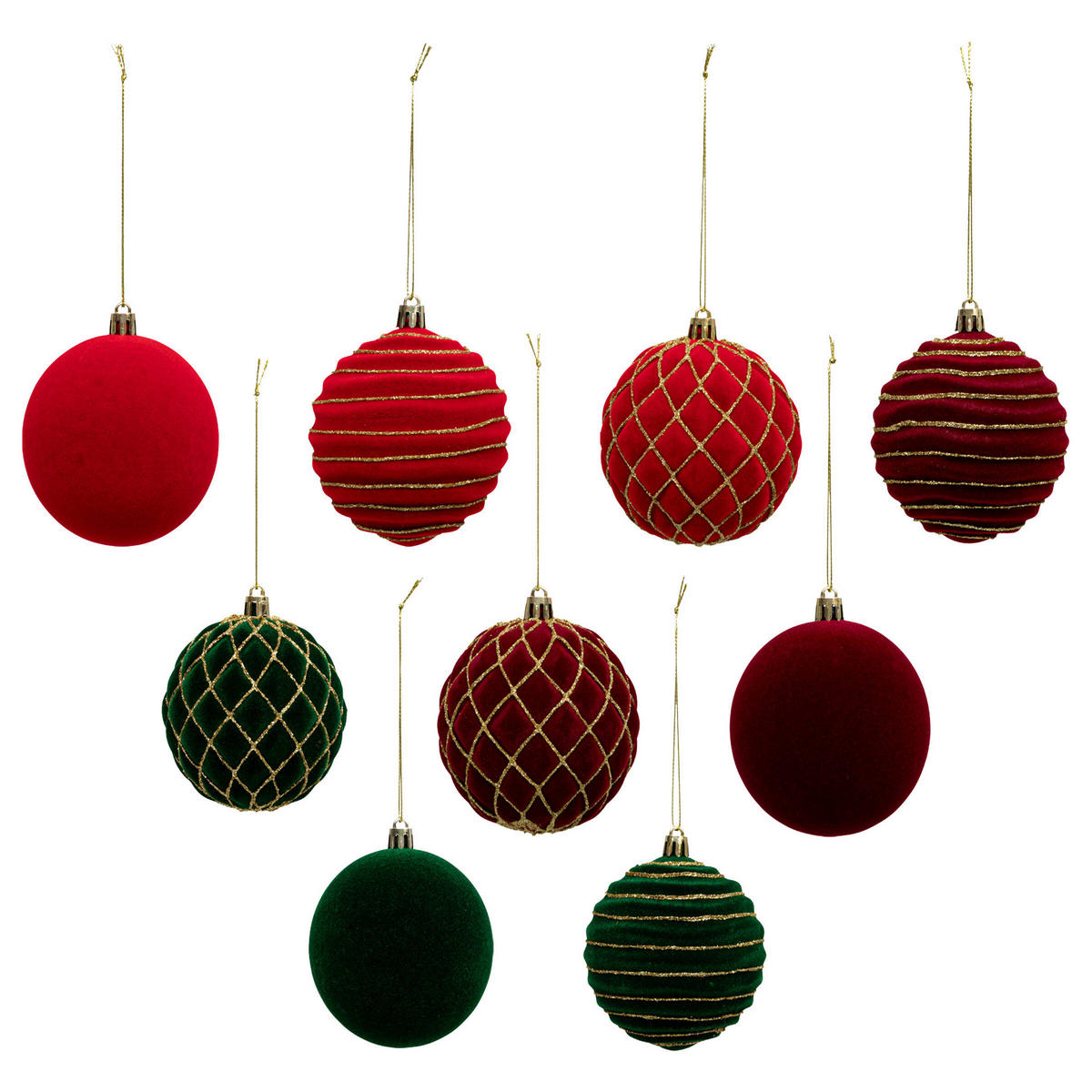 WEIHNACHTSKUGELN Ø 8 cm - Multicolor, Kunststoff (8/9/8cm) - Atmosphera Createur d´interieur