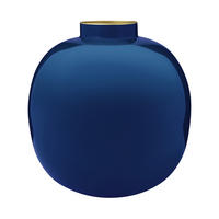 VASE Metal blau 23 cm - Blau, Metall (23cm) - Pip Studio