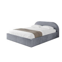POLSTERBETT mit Bettkasten und Lattenrost, Bett mit Matratze H3/H4 - TIVON-V1 180x200 Grau - Grau, Holzwerkstoff/Textil (180/200cm) - ALTDECOR