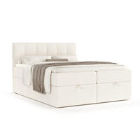 BOXBETT Shay Creme 140/200 cm - Creme/Schwarz, Holz/Holzwerkstoff (140/200cm) - Maison de Reve