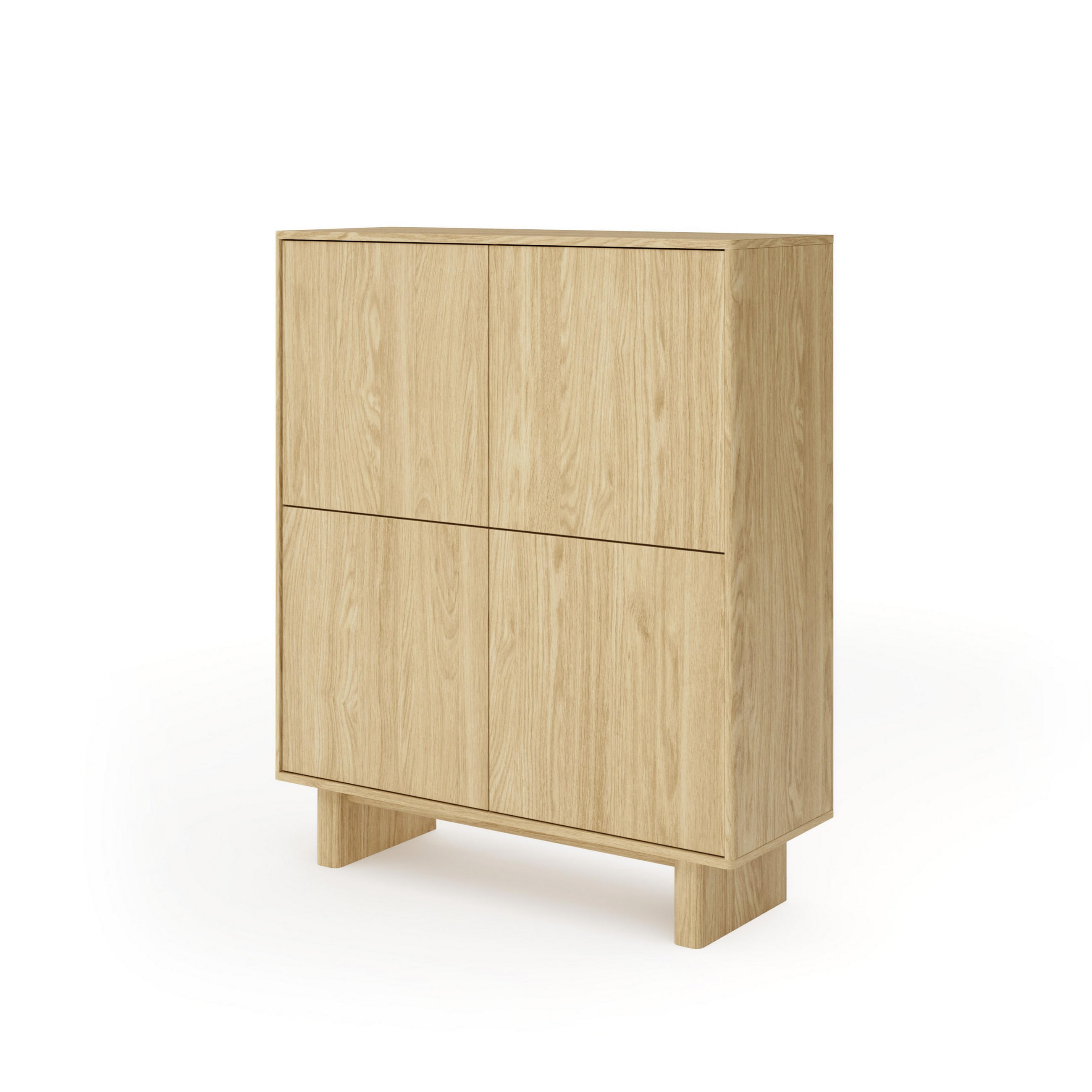 KOMMODE TRAVE 103,5/124,2/38,1cm mit Schubladen 2 Türen Eichefarben - Eichefarben, Holzwerkstoff (103.5/124.2/38.1cm) - MASSENO