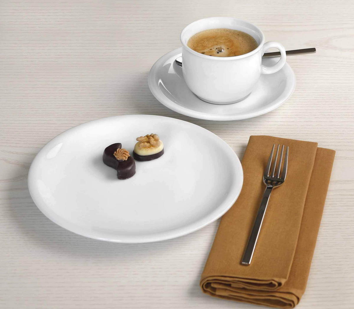 KAFFEESERVICE Compact Weiß weiß 18er Set - Weiß, Keramik (24/18.1/43cm) - Seltmann Weiden