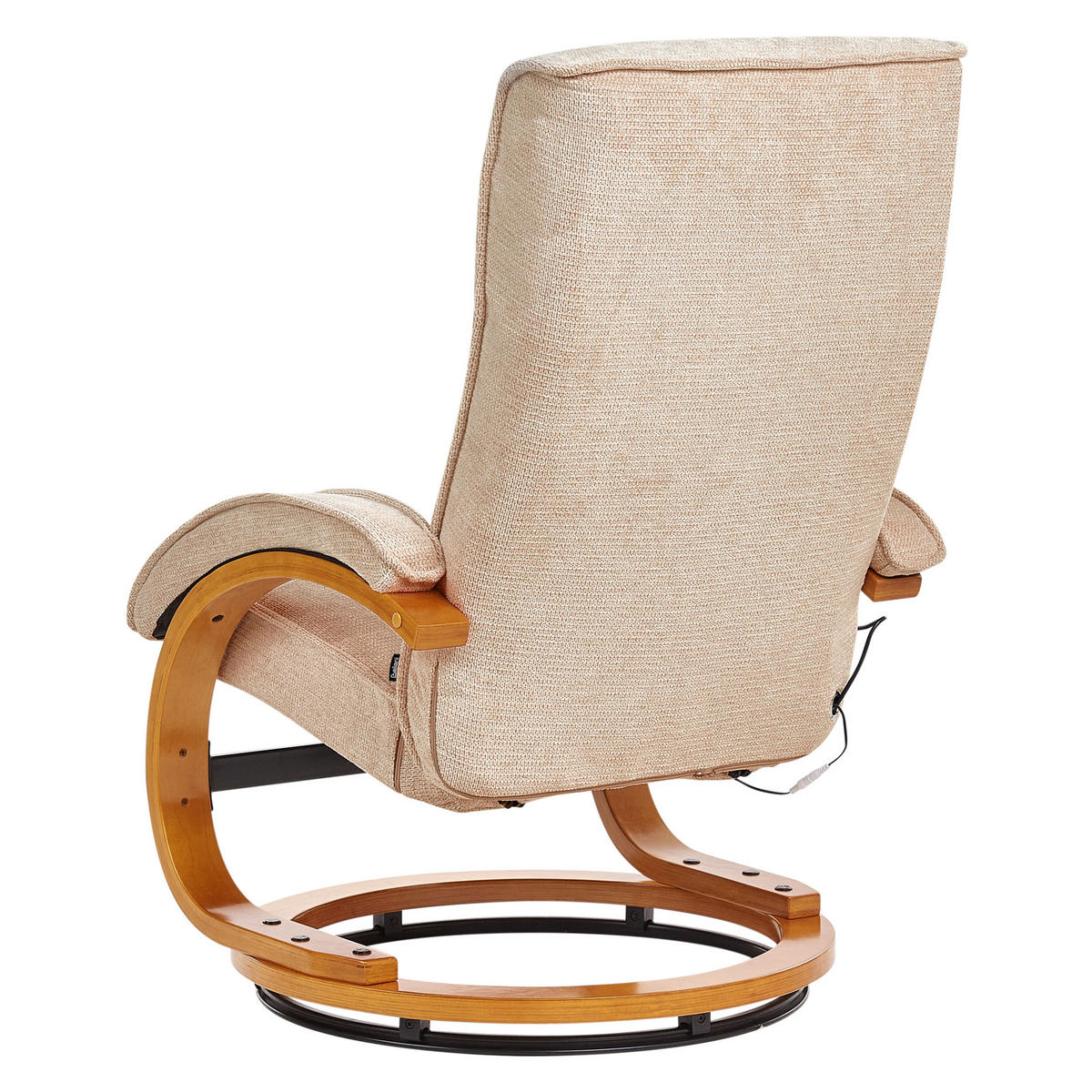 MASSAGESTUHL Beige Hero - Beige/Braun, Textil (51/102/80cm) - Beliani