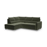 ECKSOFA Marno - Grün, Holzwerkstoff/Textil (260/200cm) - Fun Möbel