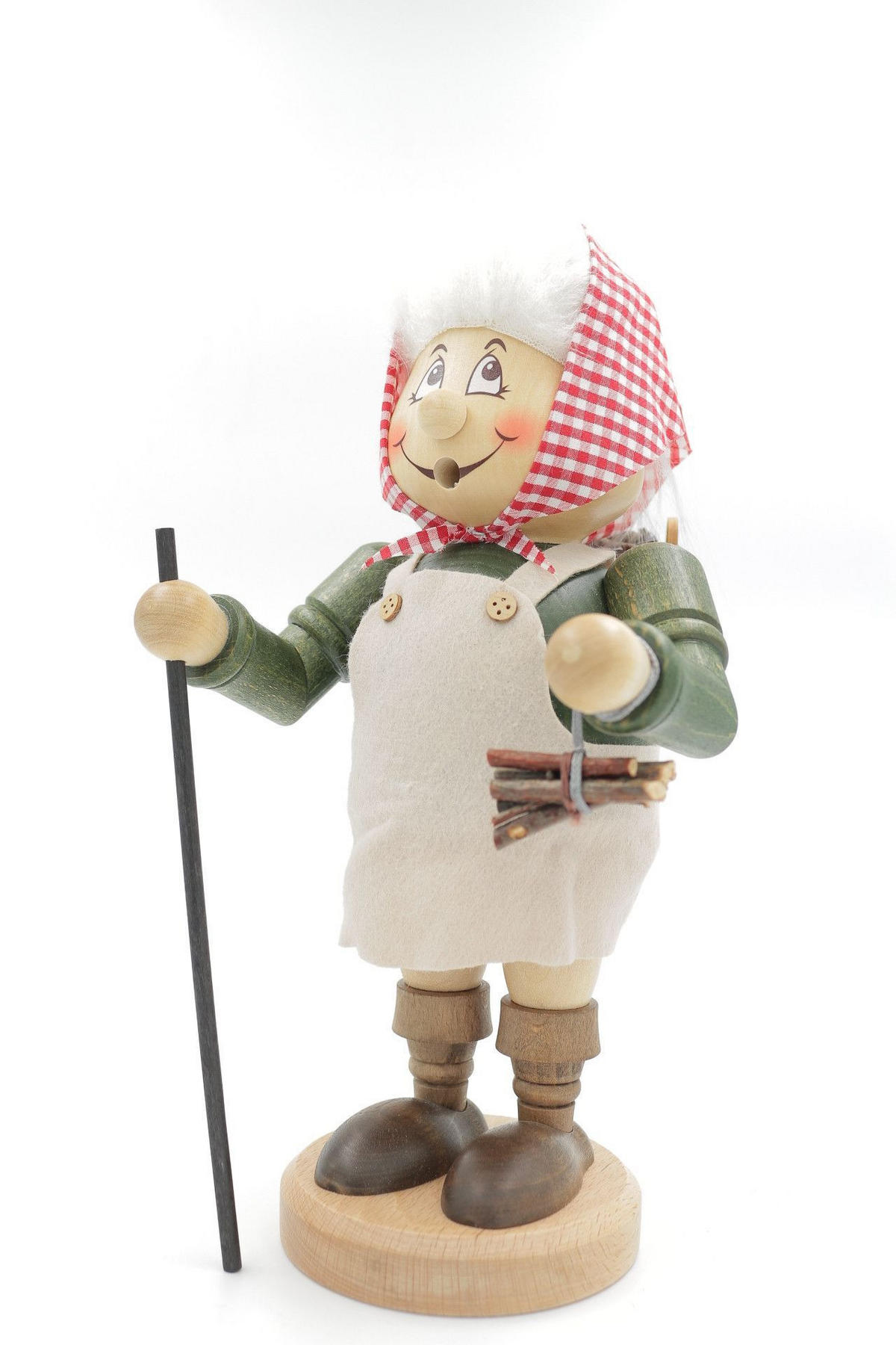 RAUCHFIGUR Wichtel Reisigfrau 32 cm - Multicolor, Holz (15/29/0.1cm)