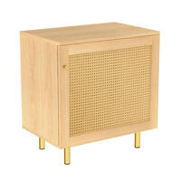 SIDEBOARD 60/40/63 cm,Ratten Retro-Design,Naturfarben - Naturfarben, Holz (60/63/40cm) - LVHOM