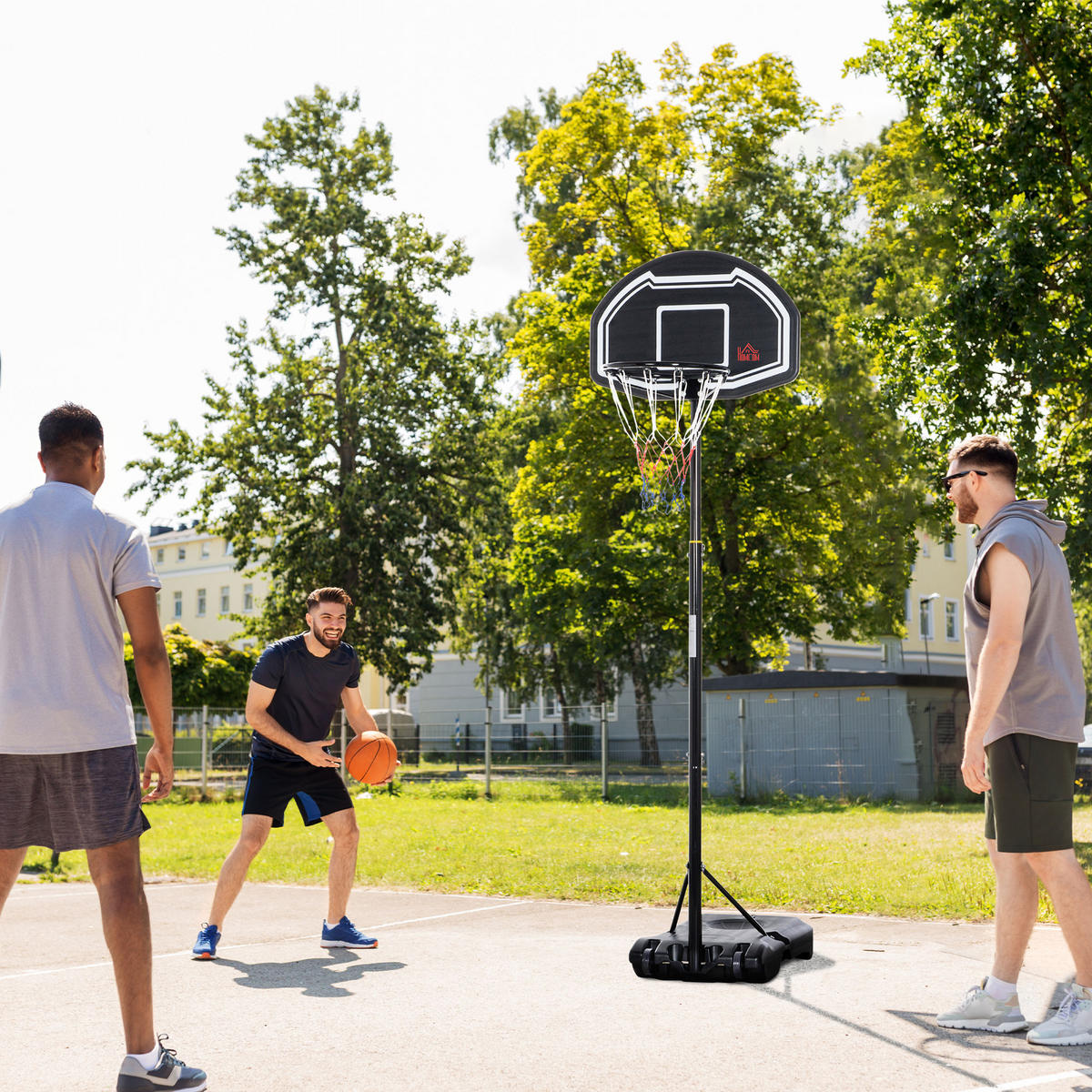 BASKETBALLKORB DE-10516 Schwarz - Schwarz, Metall (48/76cm) - ComfortXL