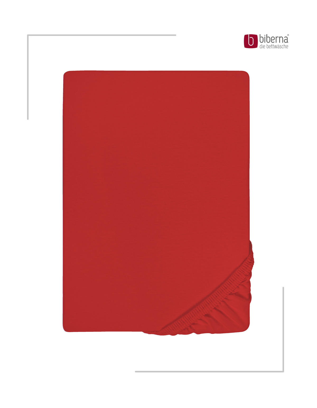 SPANNBETTTUCH Deluxe Jersey rot, 140x200 cm - 160x220 cm - Rot, Textil (160/220cm) - biberna
