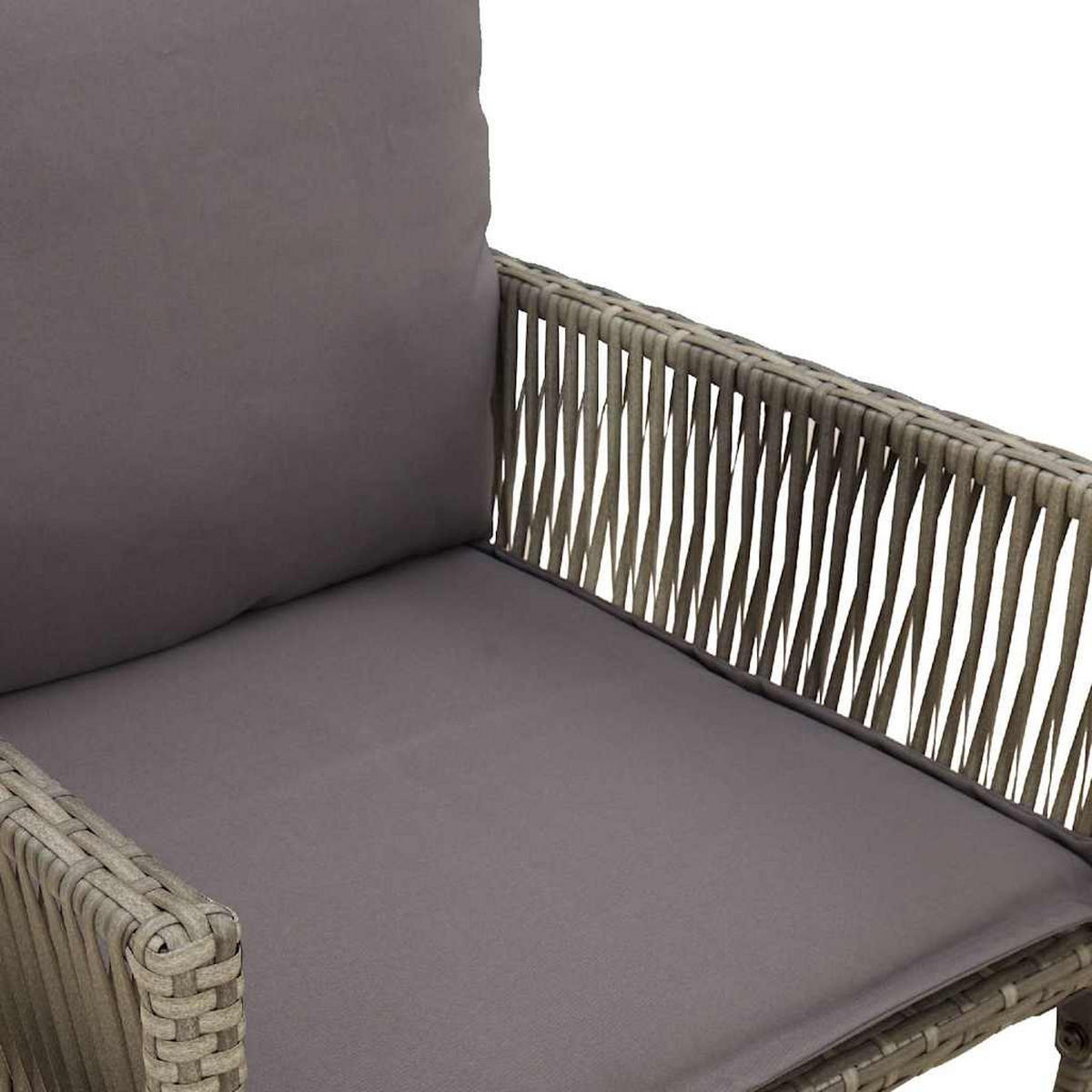 GARTEN-BARHOCKER Mit Kissen 2 Stk. Grau Poly Rattan - Grau, Kunststoff (58/118/52cm) - vidaXL