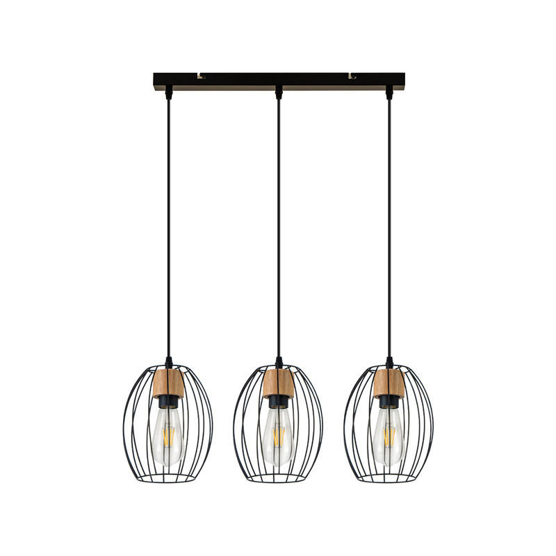 PENDELLEUCHTE BENNETT Ⅲ 50/17/147 cm - Schwarz, Metall (50/17/147cm) - Nettlife