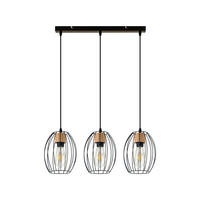 PENDELLEUCHTE BENNETT Ⅲ 50/17/147 cm - Schwarz, Metall (50/17/147cm) - Nettlife