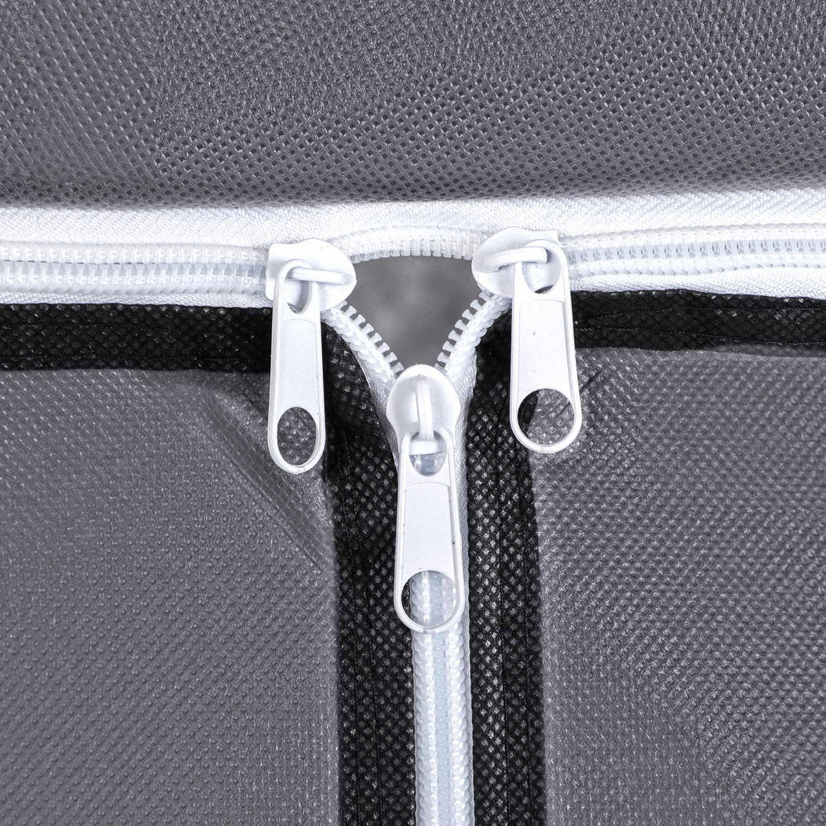 STOFFSCHRANK KLEIDERSCHRANK - Grau, Textil (45/75cm) - Hansiro