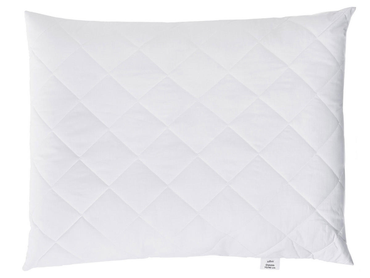 KISSEN, 70x90 cm, 50% Polyester, 50% Baumwolle, Weiß - Weiß, Textil (70/90cm) - Zollner