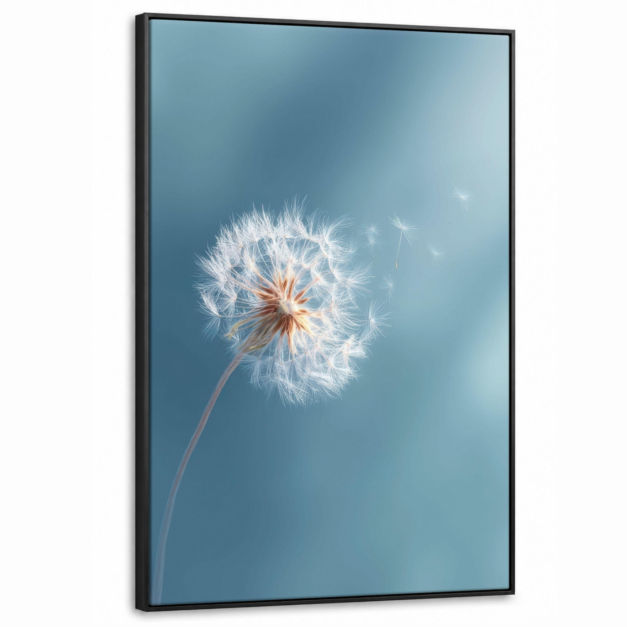 MuchoWow Leinwand Blaugrau 100x150 cm