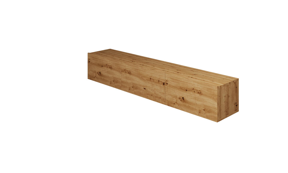 LOWBOARD Dallas 180/29,6/35 cm - Eiche Artisan, Holzwerkstoff (180/30/35cm) - Kocot Kids