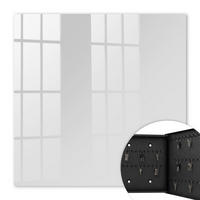 SCHLÜSSELBOX Schwarz 30x30 cm- Türöffnung nach rechts - Grau - Grau, Metall (30/30/5cm) - TULUP