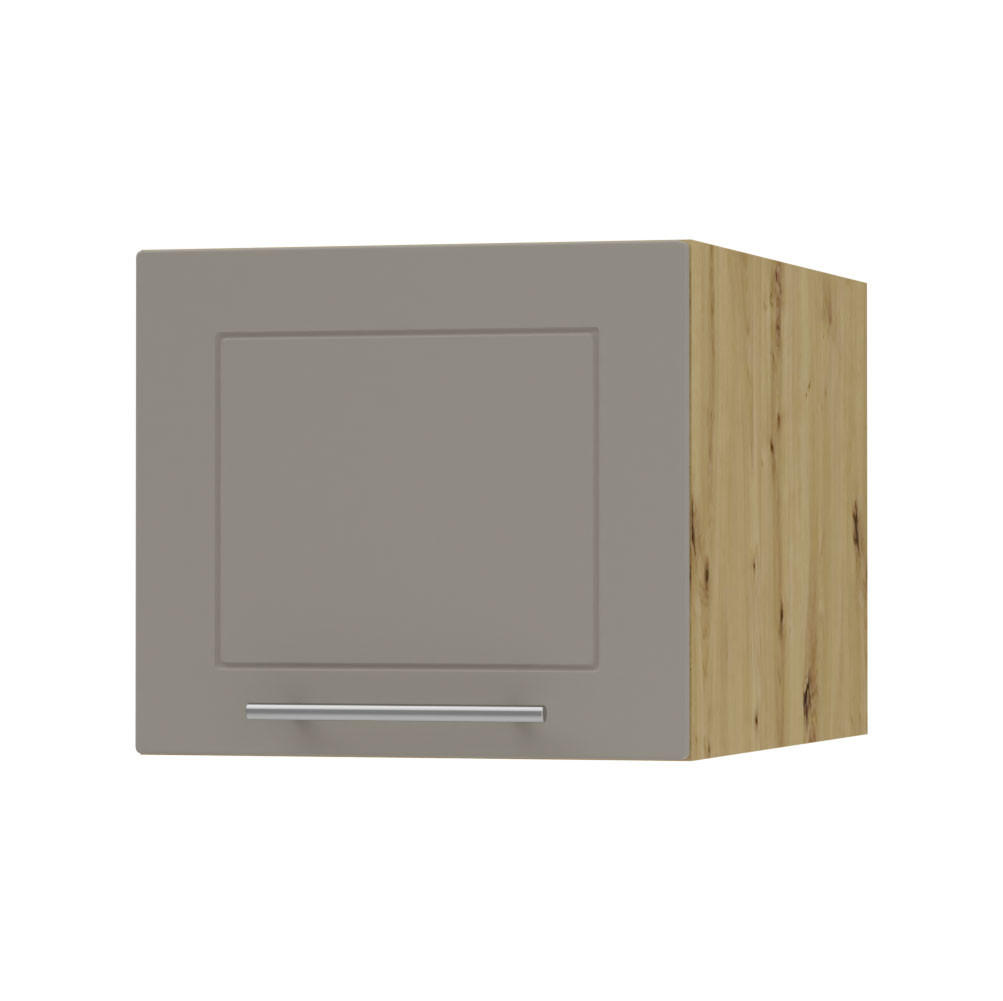 KLAPPHÄNGESCHRANK Kvantum W6B/45 Beige Matt / Eiche Artisan Matt 45 / 59 / 36cm - Beige/Eiche Artisan, Holz/Holzwerkstoff (45/36/59cm) - Feldmann-Wohnen