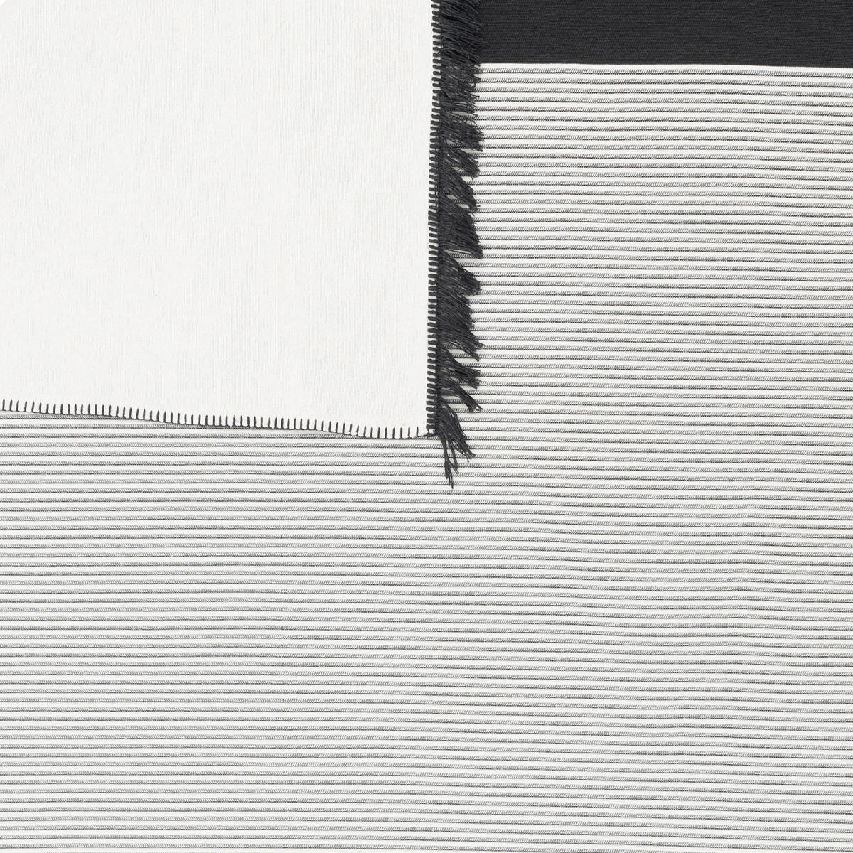 LÄUFER TEPPICH BEIDSEITIG ETHNO KELIM - Schwarz/Grau, Textil (80/150cm) - Pergamon