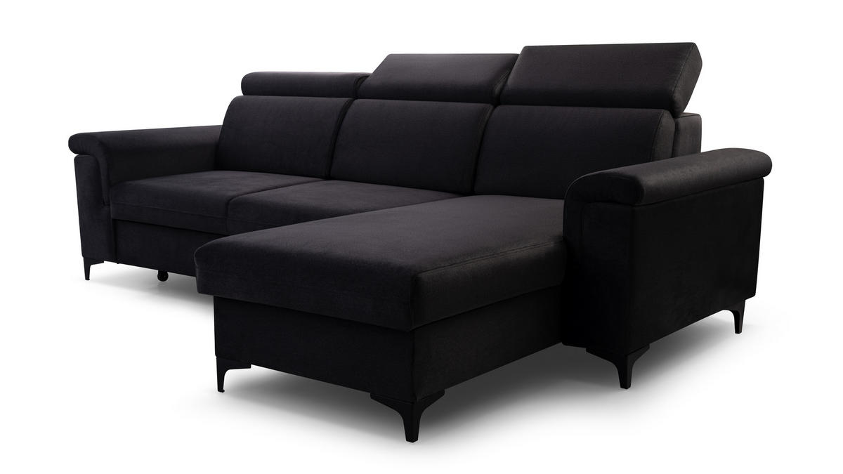 ECKSOFA VERMO ANTHRAZIT - Anthrazit, Textil (252/170cm) - Luxkor24