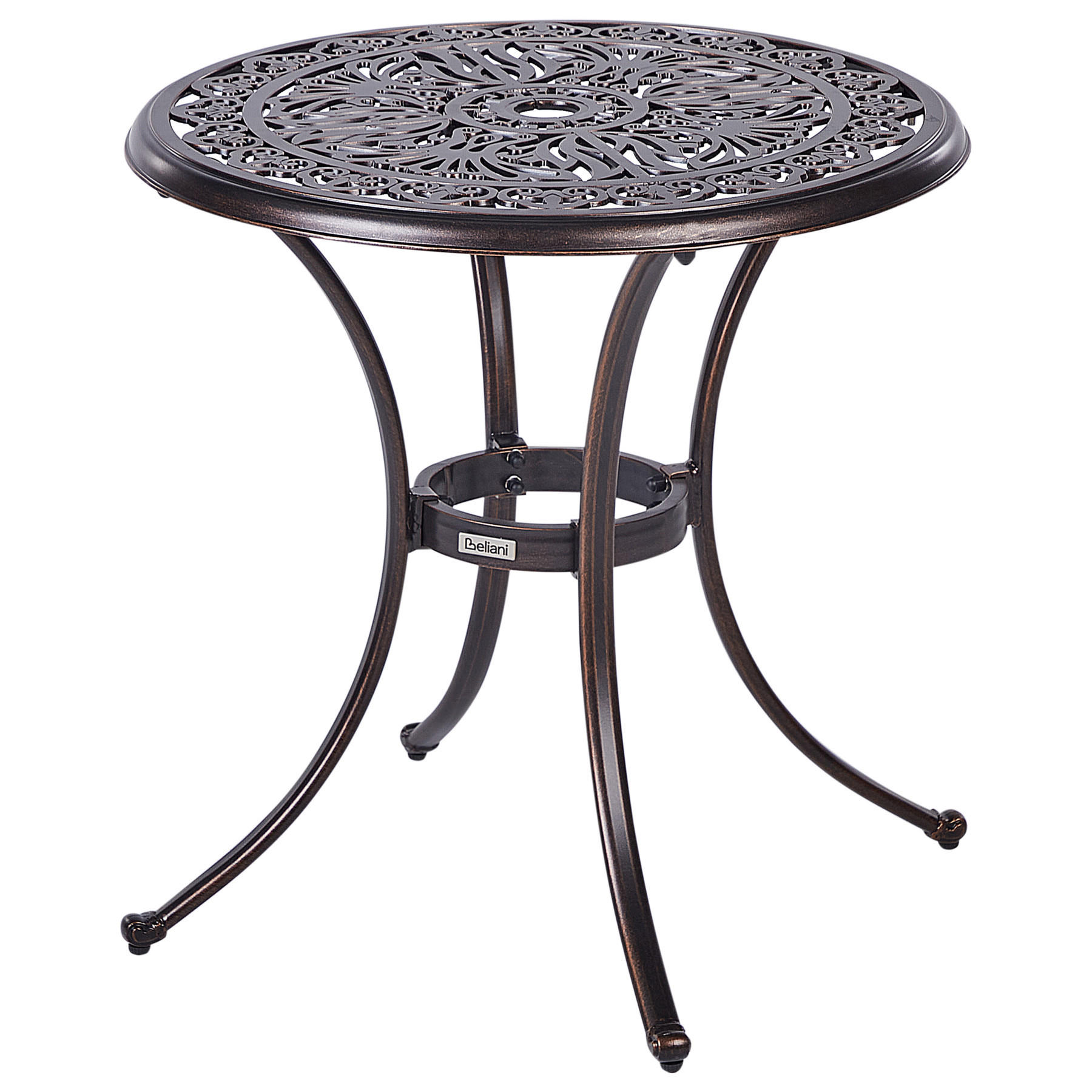 VRTNI STOL 2-sjed smeđi Andalo - smeđa, metal (68/68/70cm) - Beliani