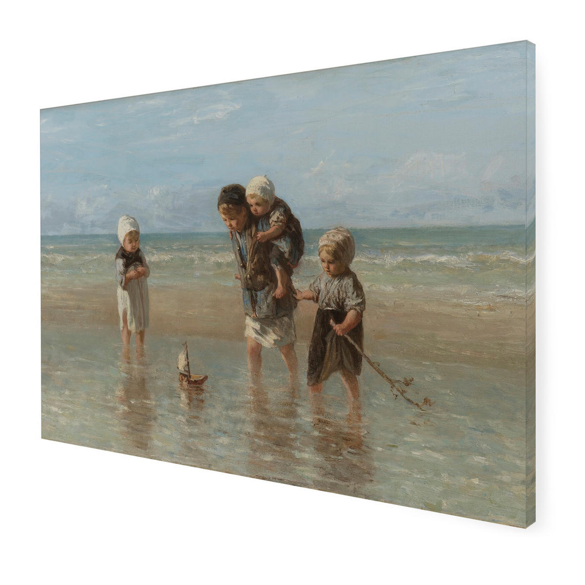 LEINWANDBILD | Kinder des Meeres | 75x100cm - Multicolor, Holzwerkstoff (100/70cm) - Art for the Home