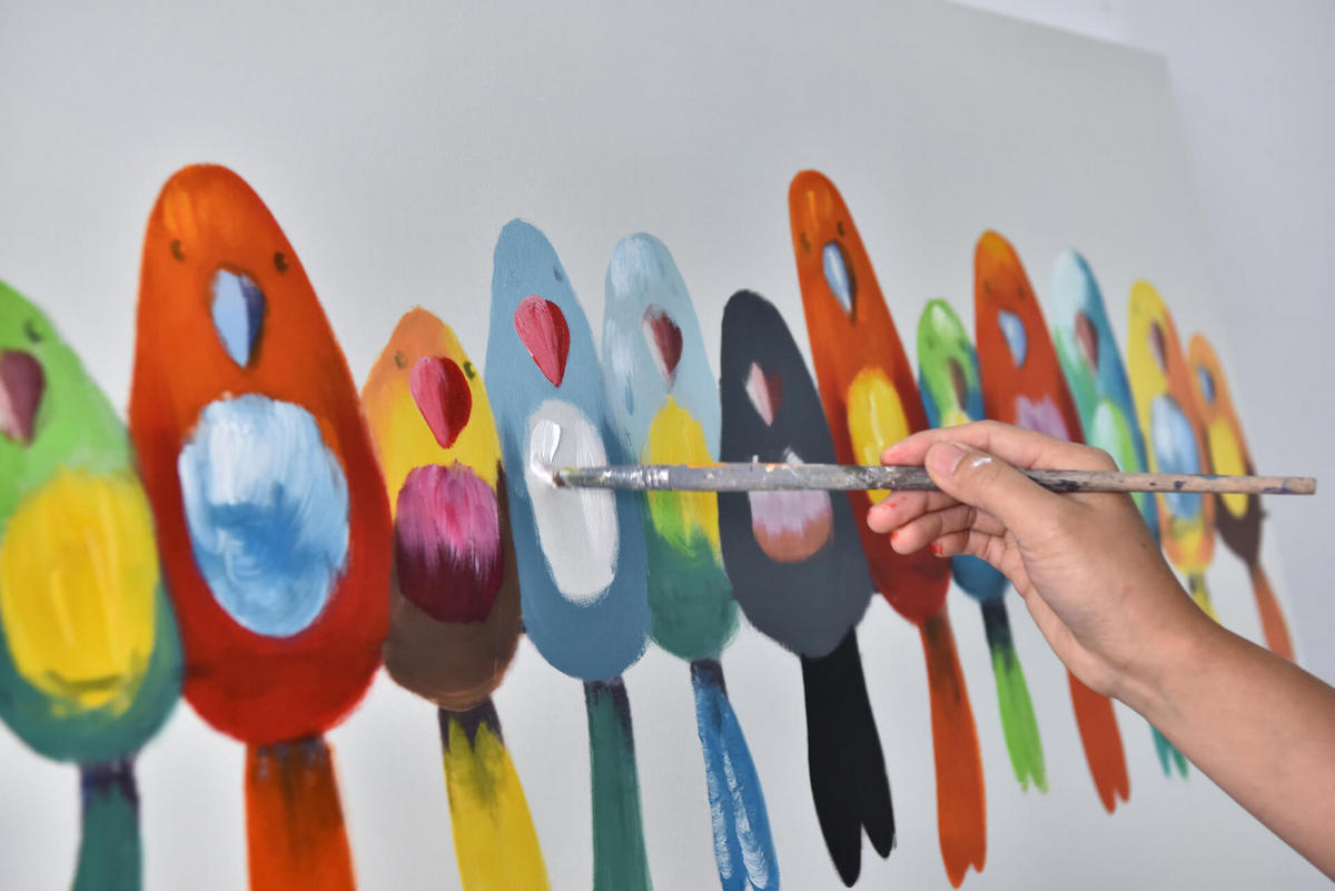 ÖLGEMÄLDE 120/60 cm - Multicolor, Holz/Textil (120/60cm) - KUNSTLOFT