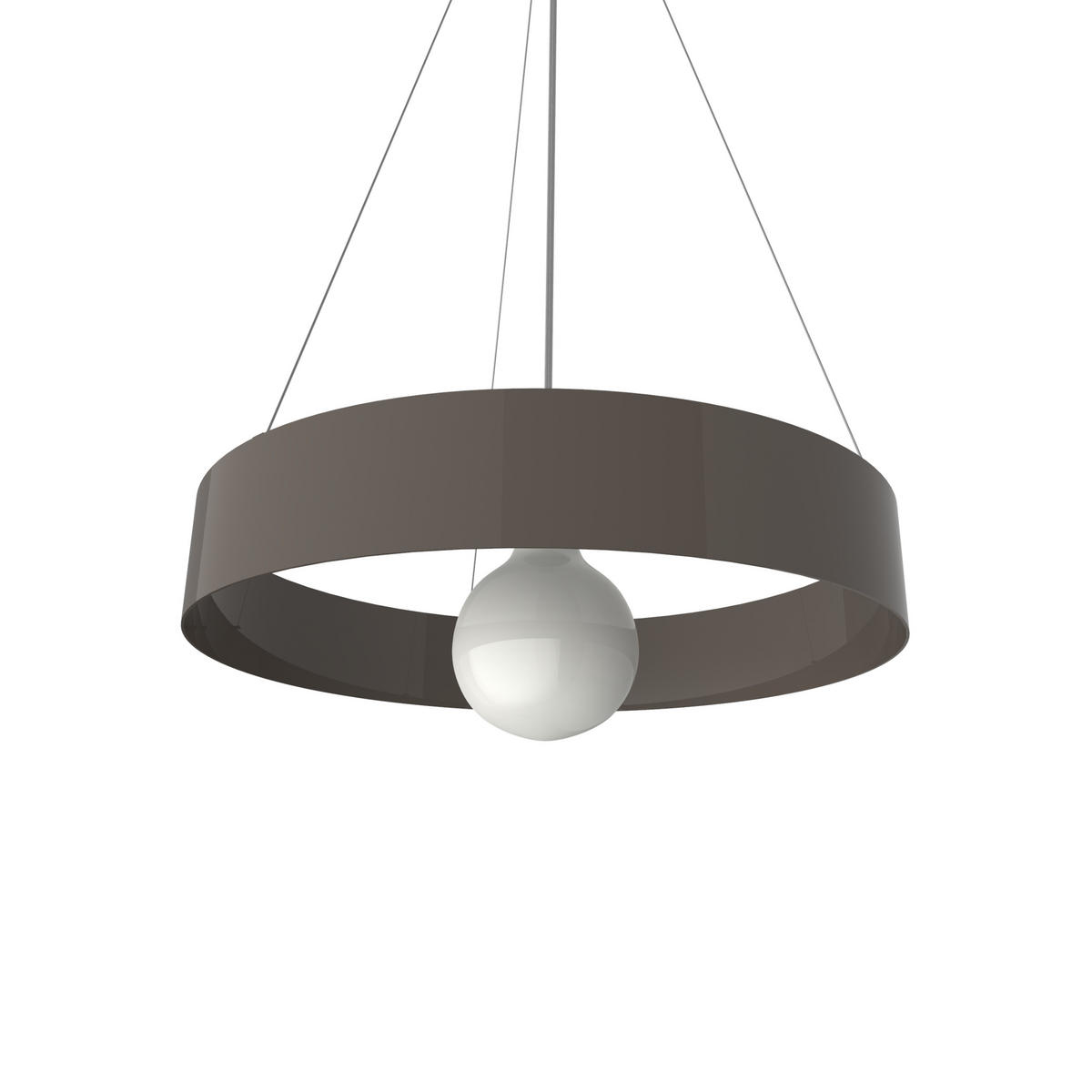 HÄNGELEUCHTE - Graubraun, Metall (40/40/6cm) - Lumicom