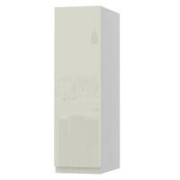 HÄNGESCHRANK Florence W2/20 Weiß / RAL 1013 perlweiß HG 20 / 32,5 / 72cm - Türanschlag links - Weiß Hochglanz/Weiß, Holz/Holzwerkstoff (20/72/32.5cm) - Feldmann-Wohnen