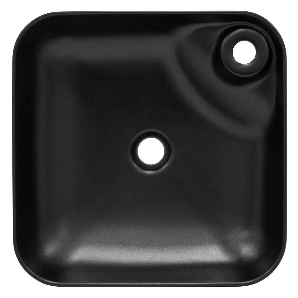WASCHBECKEN - Schwarz, Keramik (43/12/43cm) - ML-DESIGN