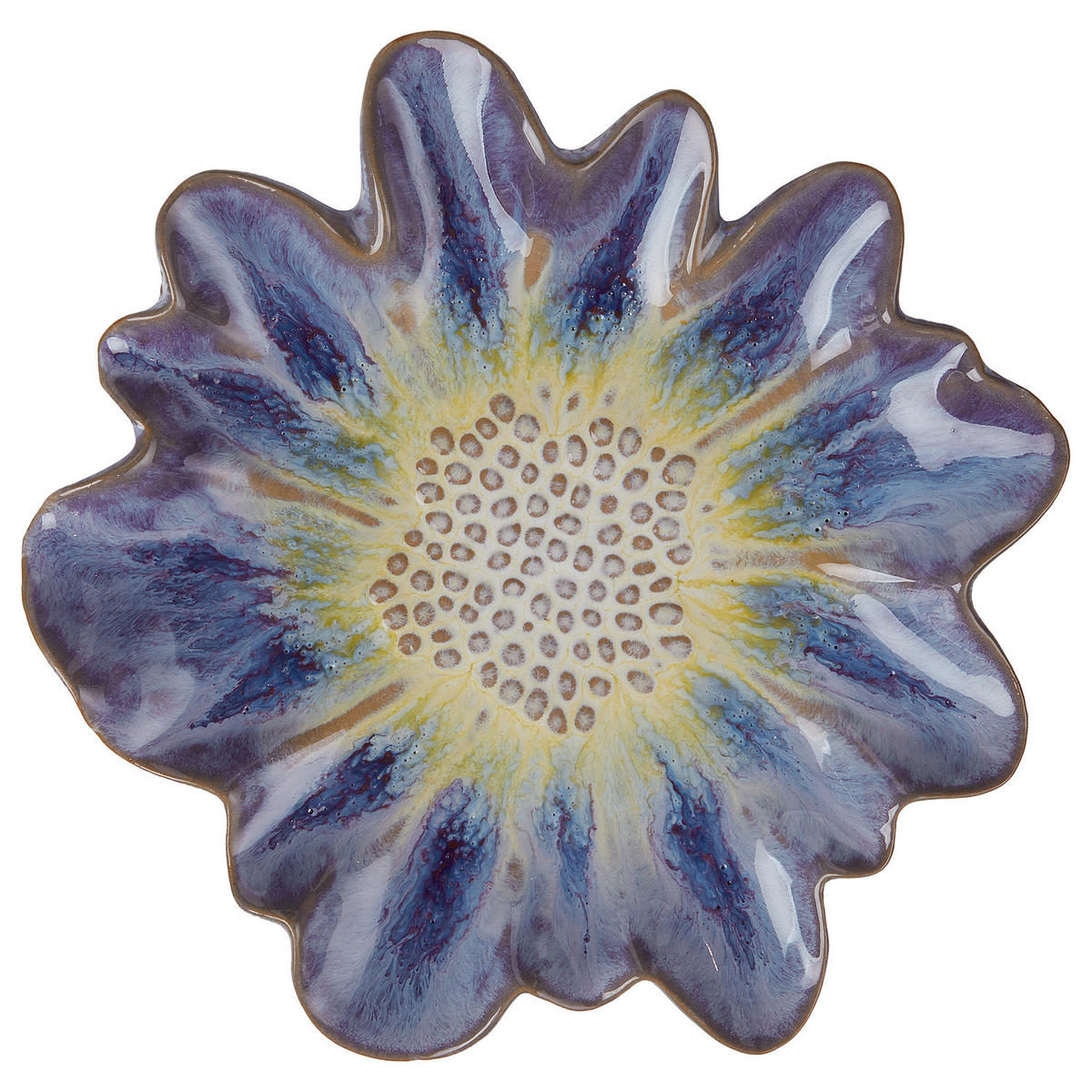 WANDDEKORATION Blue Bliss - Blau, Keramik (3.5cm) - Butlers