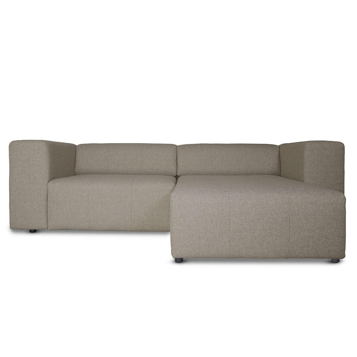 ECKSOFA grau - Sandfarben, Textil (268/152cm) - ebuy24
