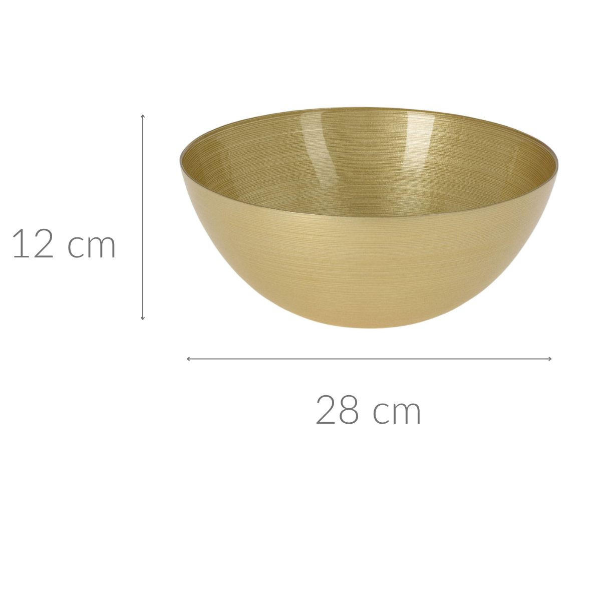 DEKOSCHALE aus Glas Golden 28/28/12 cm - Goldfarben, Glas (28/12/28cm) - Home Styling Collection