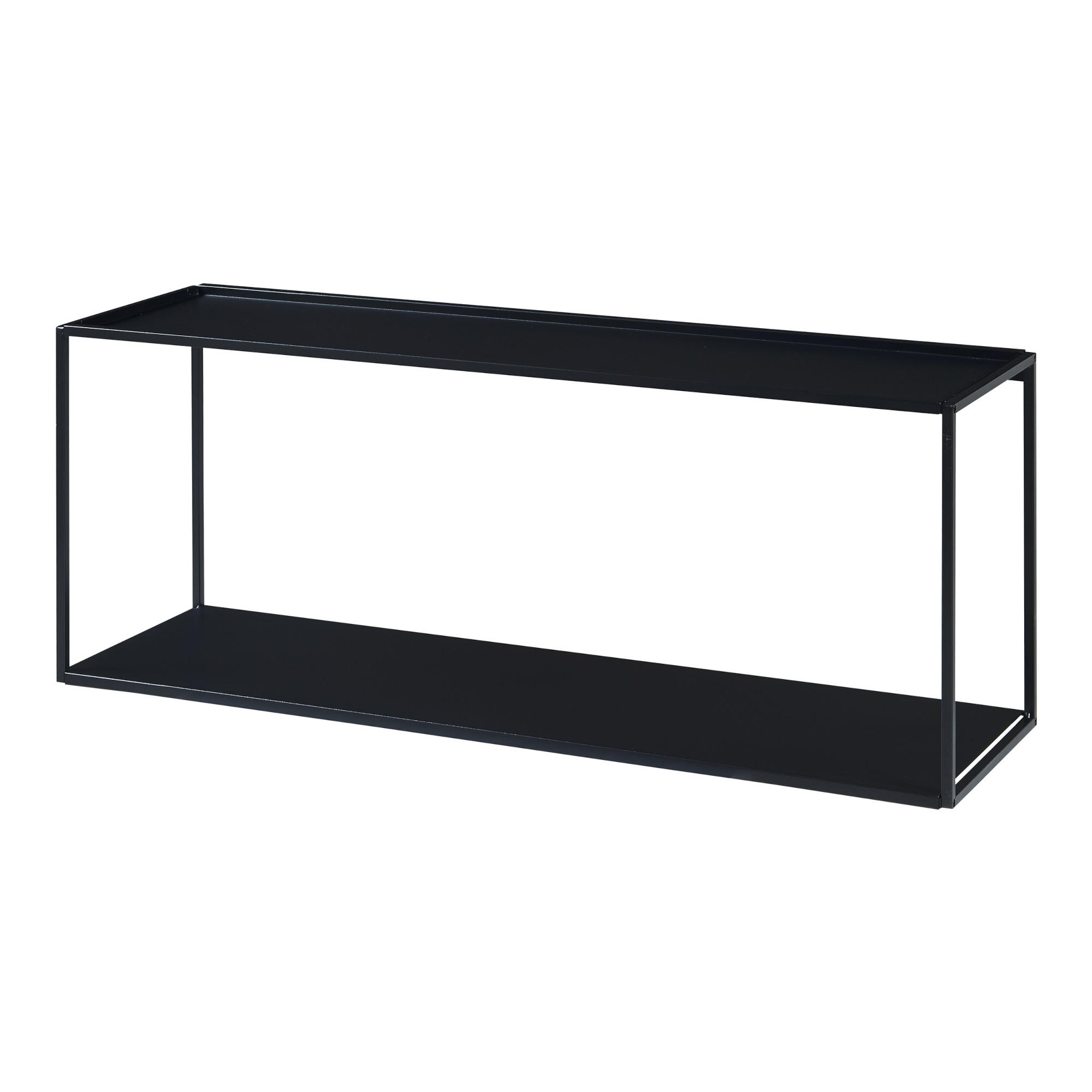 WANDREGAL Notodden - Schwarz, Metall (90/35/25cm) - [en.casa]