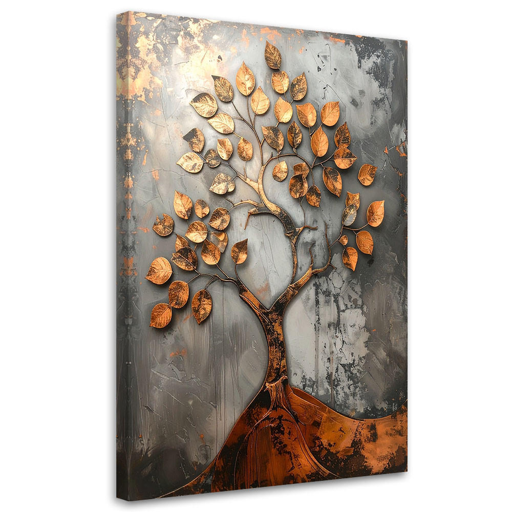 Feeby Leinwandbild, Grau 70x100 cm