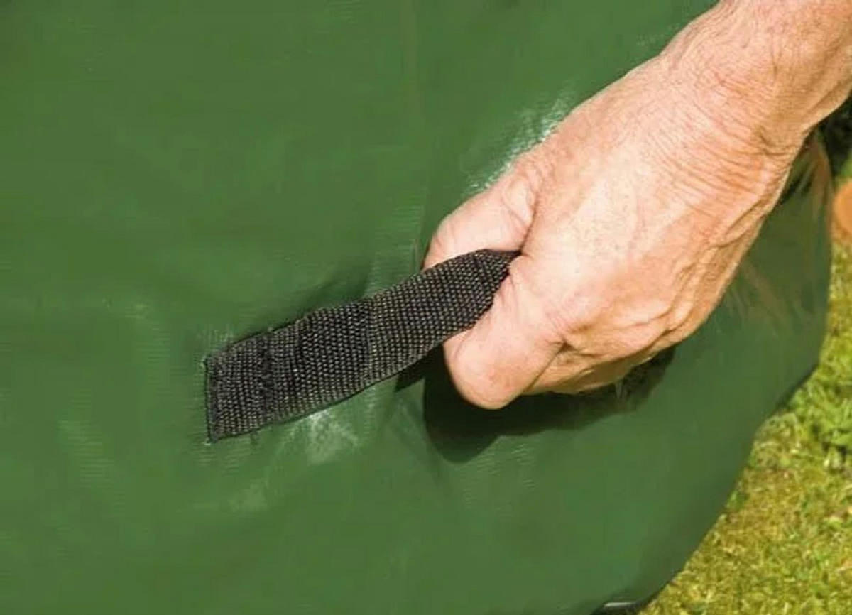 GARTENABFALLSACK, 272 L, reißfest, mit Stützring - Grün, Textil (2.7/1/4cm) - Westfalia