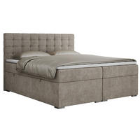 BOXBETT SUSAN 140/200 Beige Struktur - H3 - Beige, Holz/Textil (140/200cm) - MKS