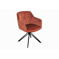 DREHSTUHL SAMOS - Nussbaumfarben/Schwarz, Textil/Metall (40/82/46cm) - SAM