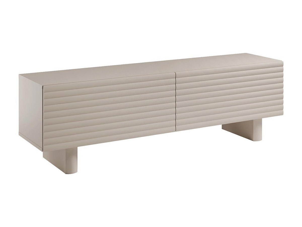 TV-MÖBEL mit 2 Türen - MDF - 150 cm - Beige - LUDIMA - Beige, Holz (150/46.1/36.8cm) - Vente-Unique