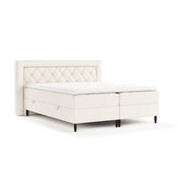 BOXBETT Avani Creme 160/200 cm - Creme/Schwarz, Holz/Holzwerkstoff (160/200cm) - Maison de Reve