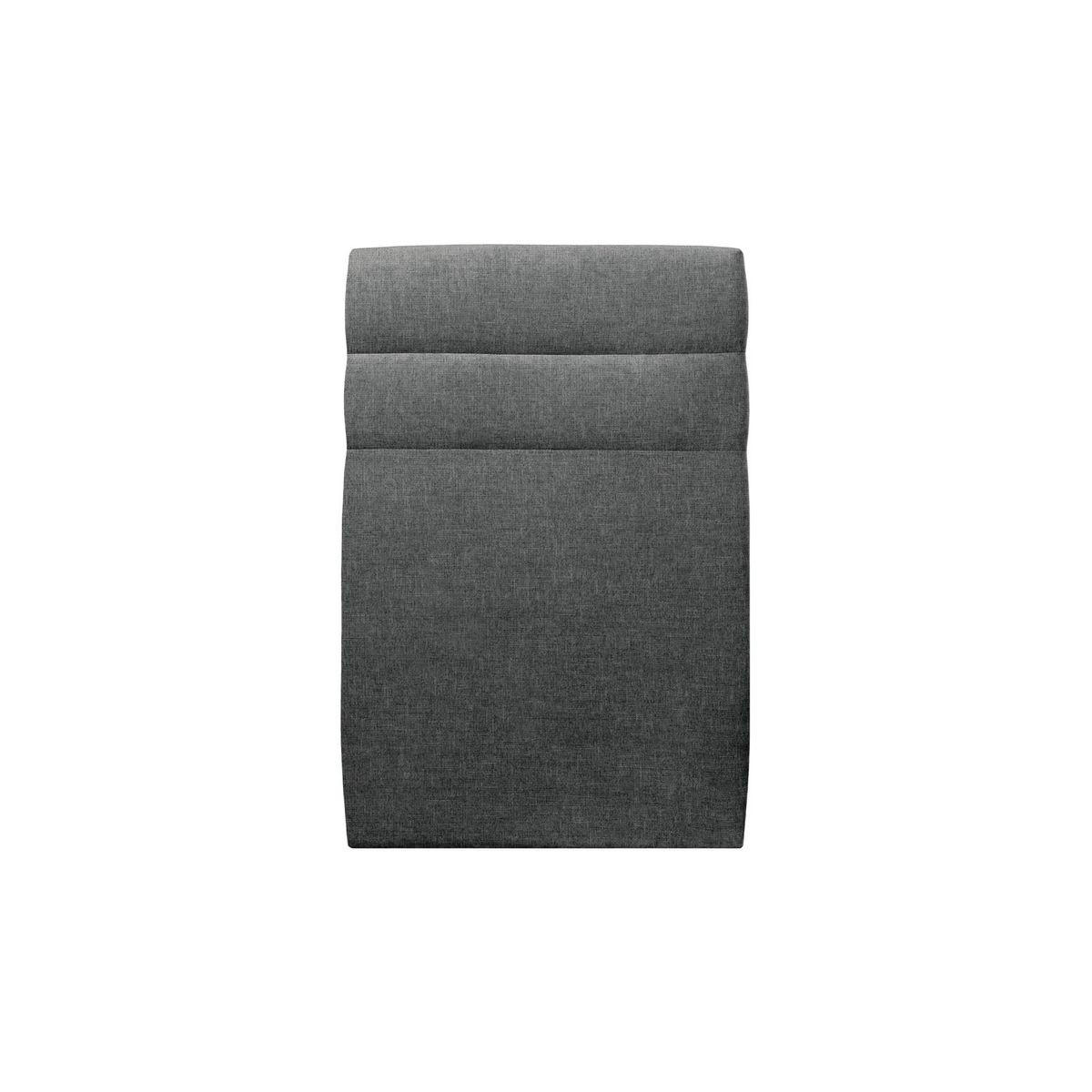 KOPFTEIL Modell Linien – Anthrazitgrauer Stoff 90 cm - Anthrazit/Beige, Karton/Holz (90/120/10cm) - Sommeil de Plomb