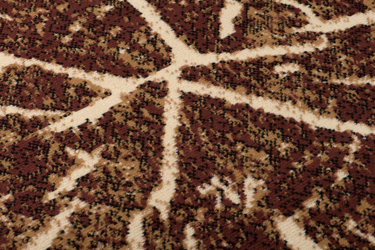 TEPPICH LUXURY Braun Baumstamm Streifen 140/200 cm - Braun, Textil (140/200cm) - Tapiso