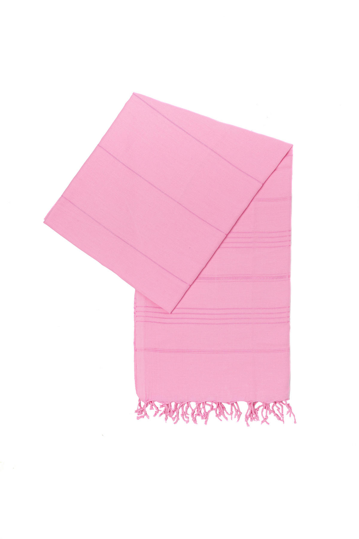 UNIFARBE Pink Strandtuch Hamamtuch Saunatuch für Babys geeignet 100%Baumwolle - Pink, Textil (100/180cm) - Villa Möbel