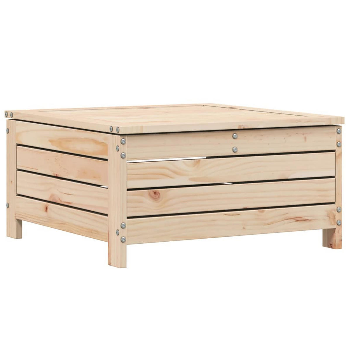 GARTEN-SOFAGARNITUR 5-teilig Massivholz Kiefer - Braun, Holz - vidaXL