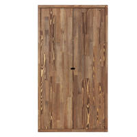 KLEIDERSCHRANK aus Massivholz MARIKA - Dunkelbraun, Holz (100/184/60cm) - Seart