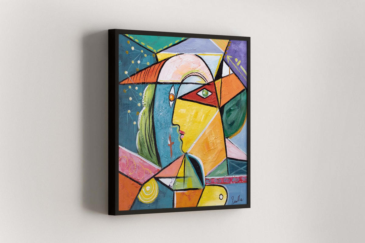 OLEJOMAĽBA 80/80 cm, Zvieratá - viacfarebná, drevo/textil (80/80cm) - KUNSTLOFT