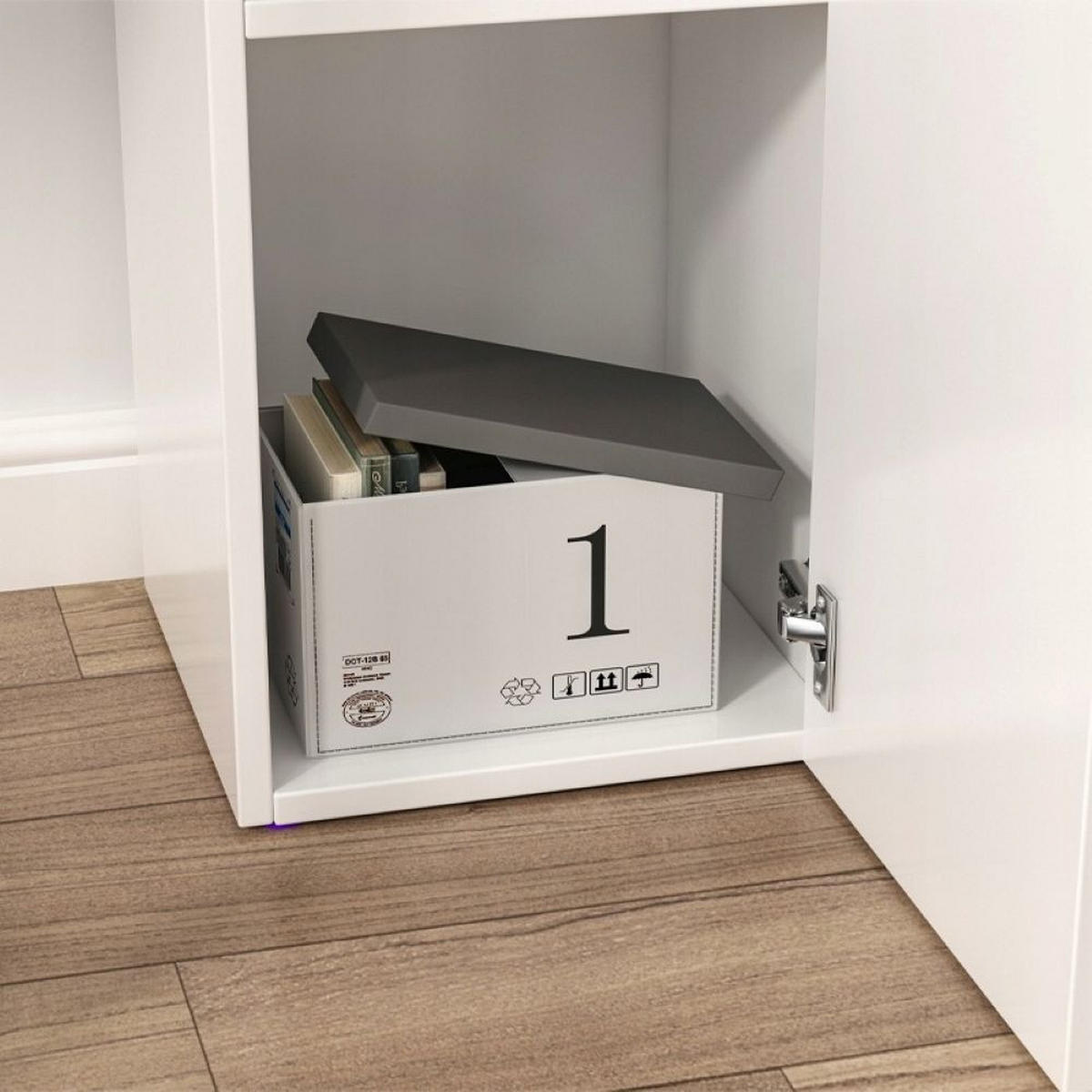 BÜCHERREGAL, weiß 30/30/85 cm - Weiß, Holzwerkstoff (30/85/30cm)