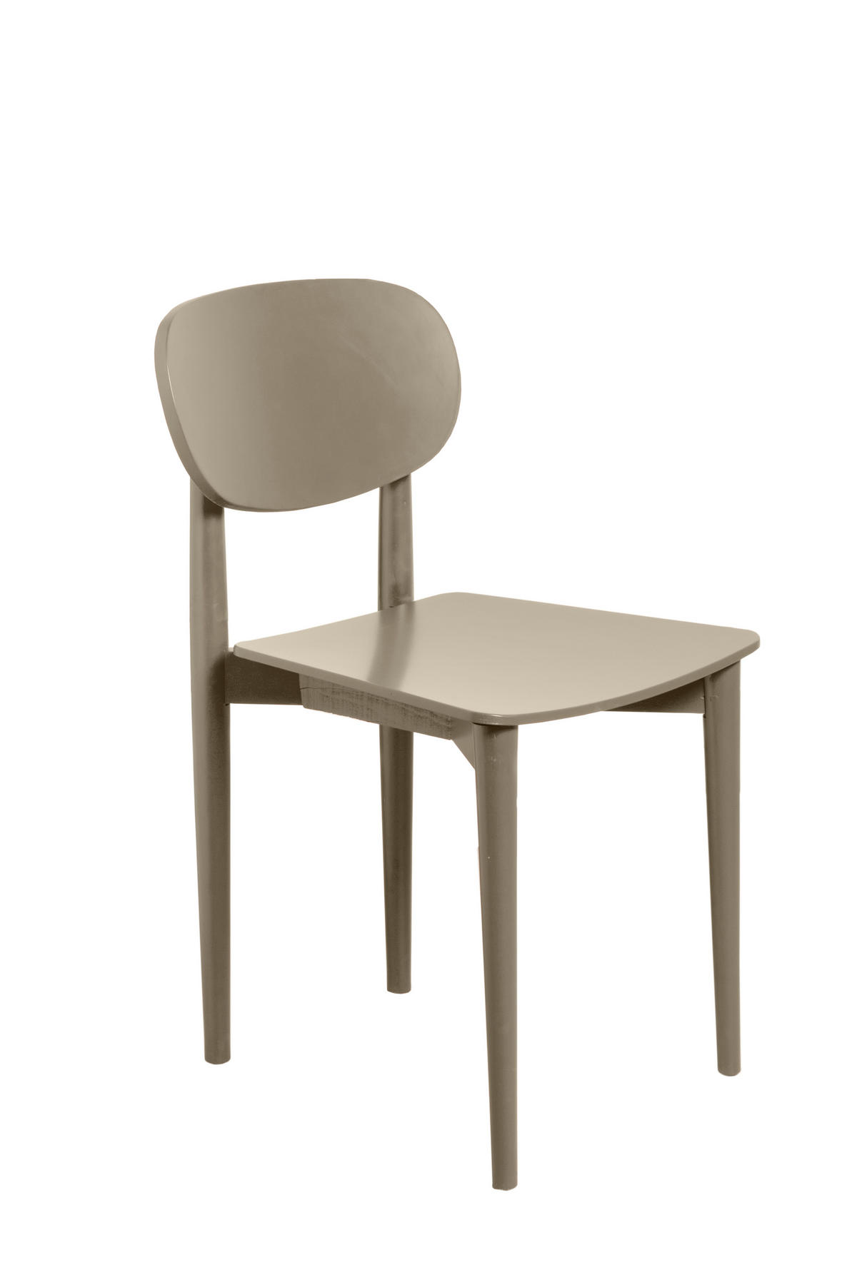 STUHL aus massivem Buchenholz in taupe SANDRO - Taupe, Holz (43/80/50cm) - RNT By Really Nice Things