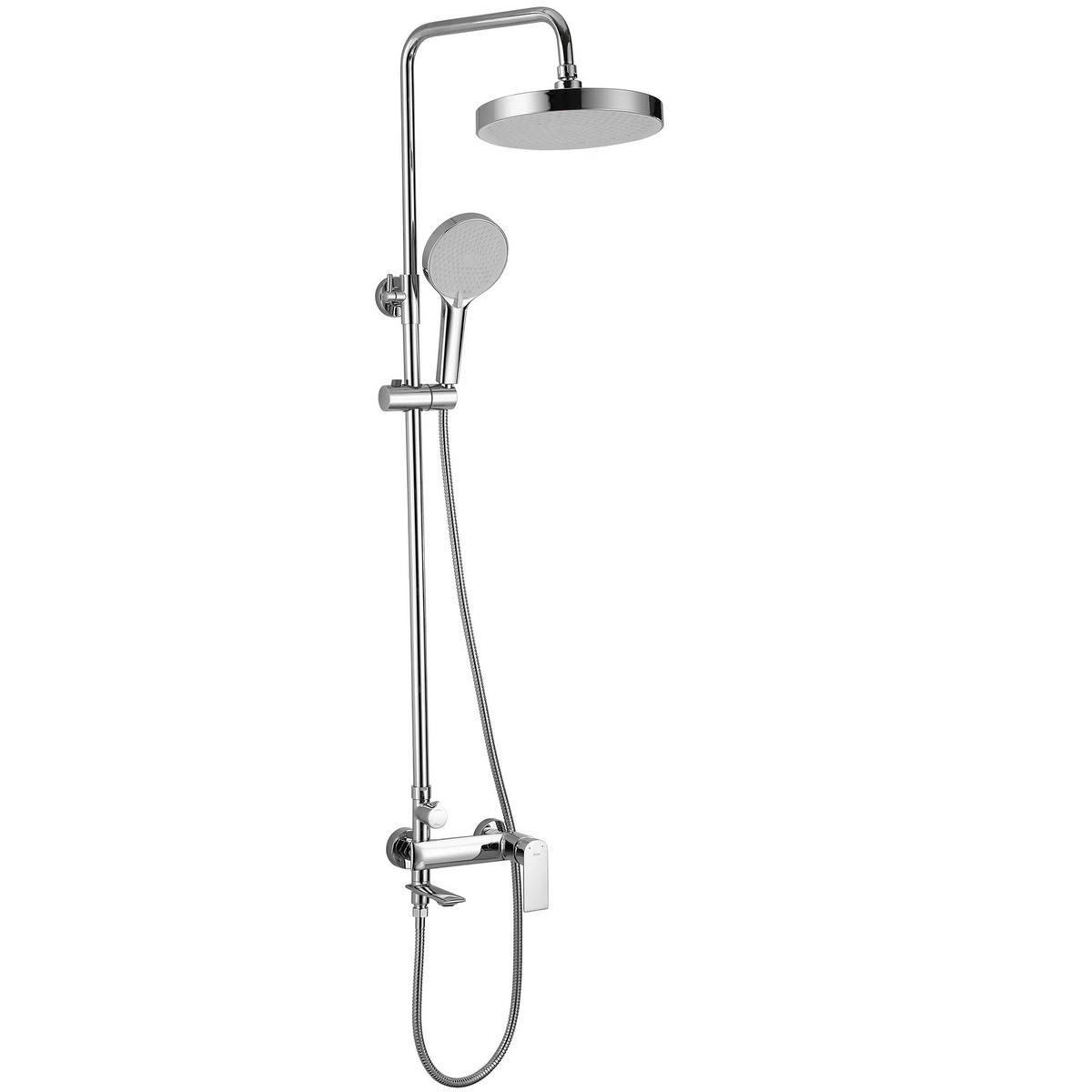 DUSCHGARNITUR Rea Veneta Chrome - Chromfarben, Metall (30/136/45cm) - REA