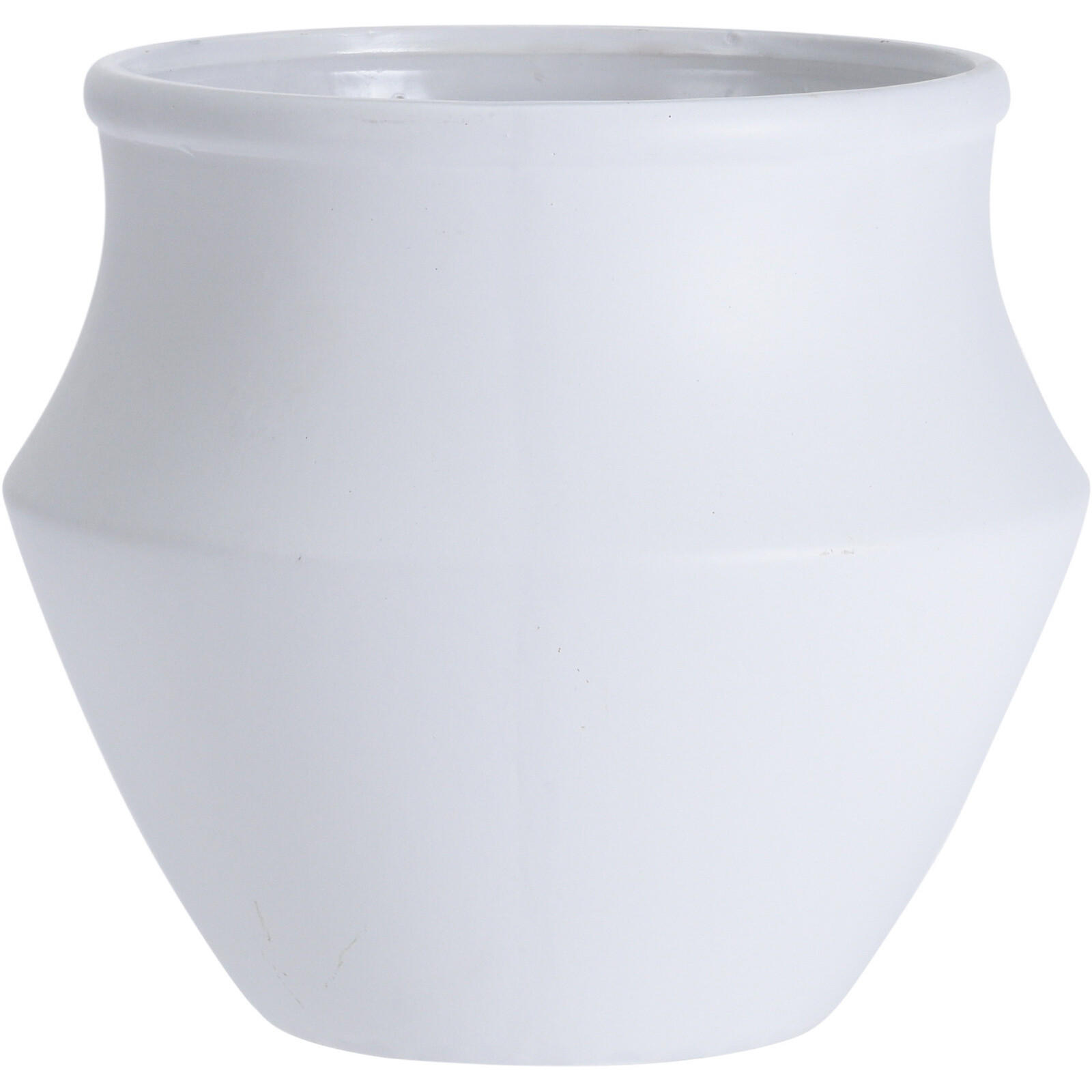 BLUMENTOPF Keramik Tera Ø 21 cm - Weiß, Keramik (21/18cm)